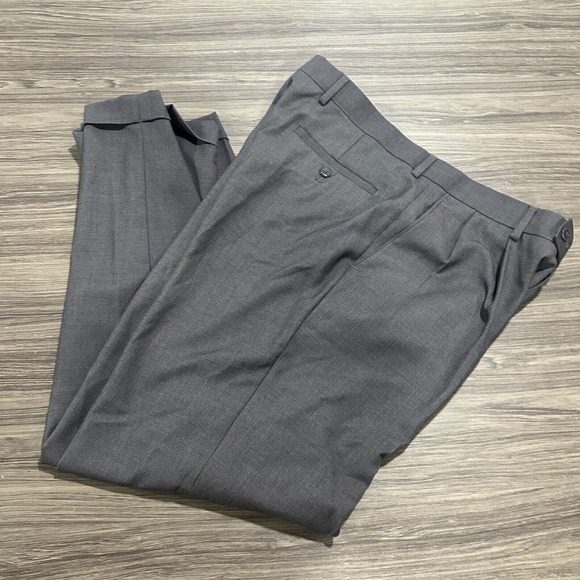 Louis Raphael Mens Straight Dress Pants Slack Gray Business Pants Size 34x29. - Picture 7 of 8
